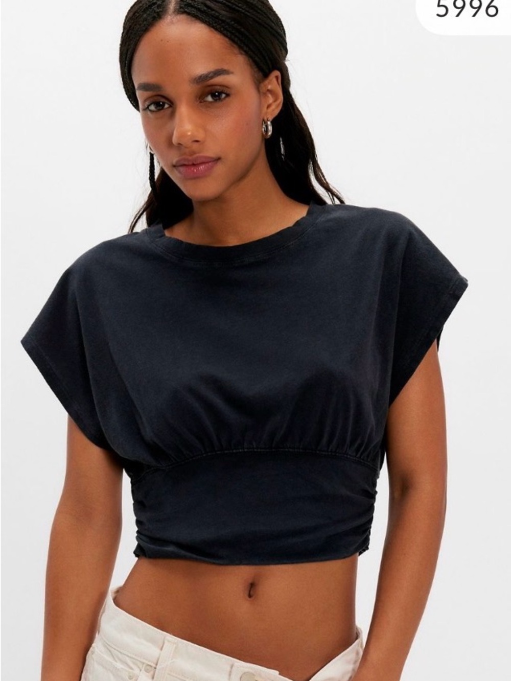 Free People Ralphie Tee. NWT. Black